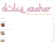 Tablet Screenshot of dulceazahar.com